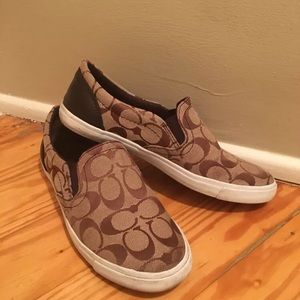 Coach slip on shoes - size 7